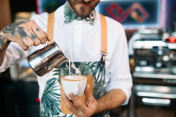 Close up of creative cafeteria worker preparing co 2023 11 27 05 22 14 utc min